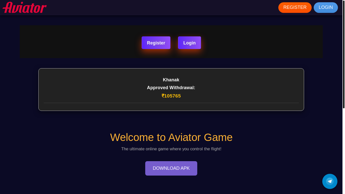 website screenshot of https://royalaviator.vip/