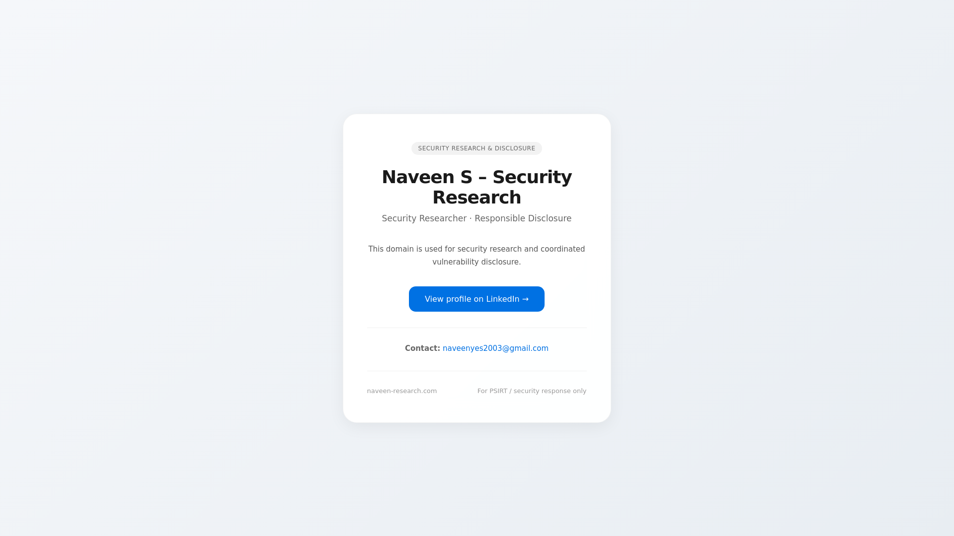 website screenshot of https://naveen-research.com/