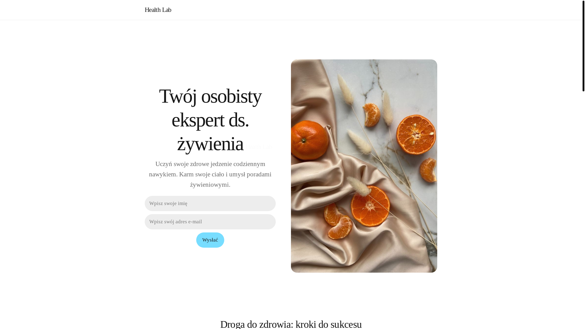 website screenshot of https://healthlablife.info/