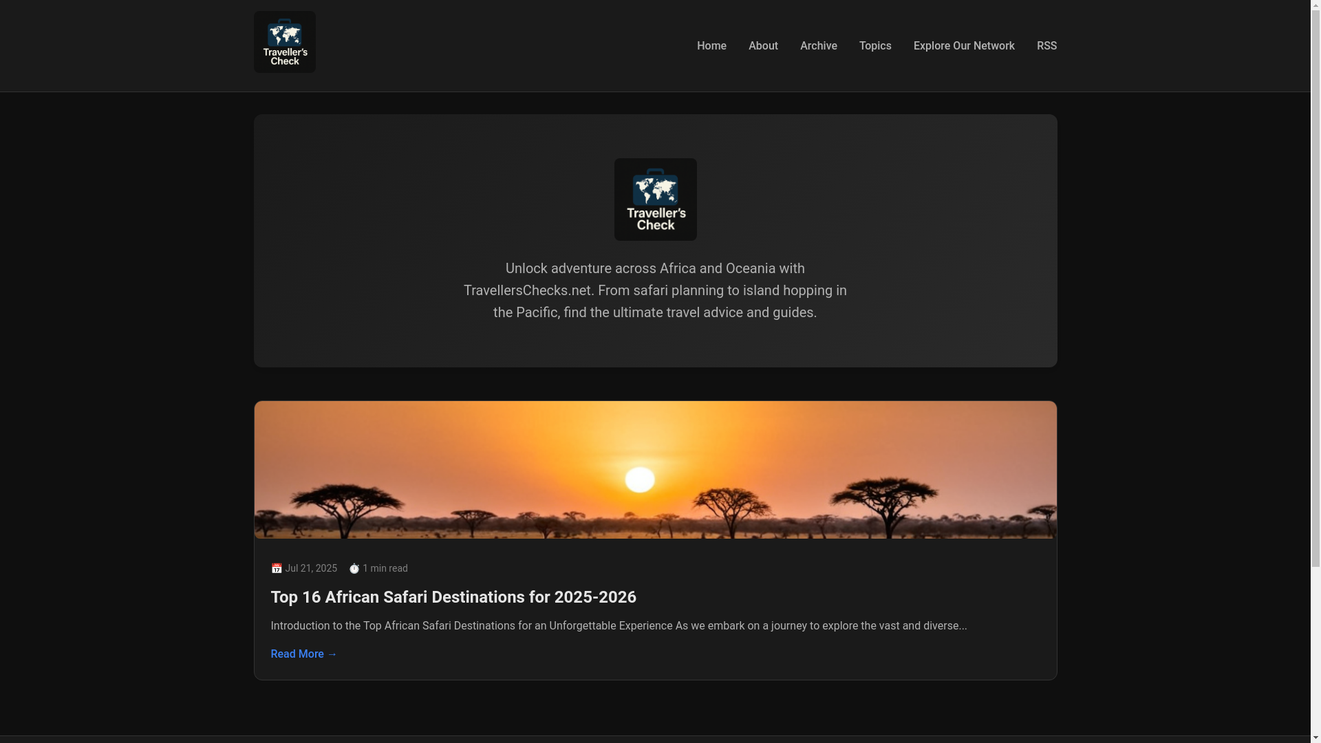 website screenshot of https://travellerschecksnet.pages.dev/