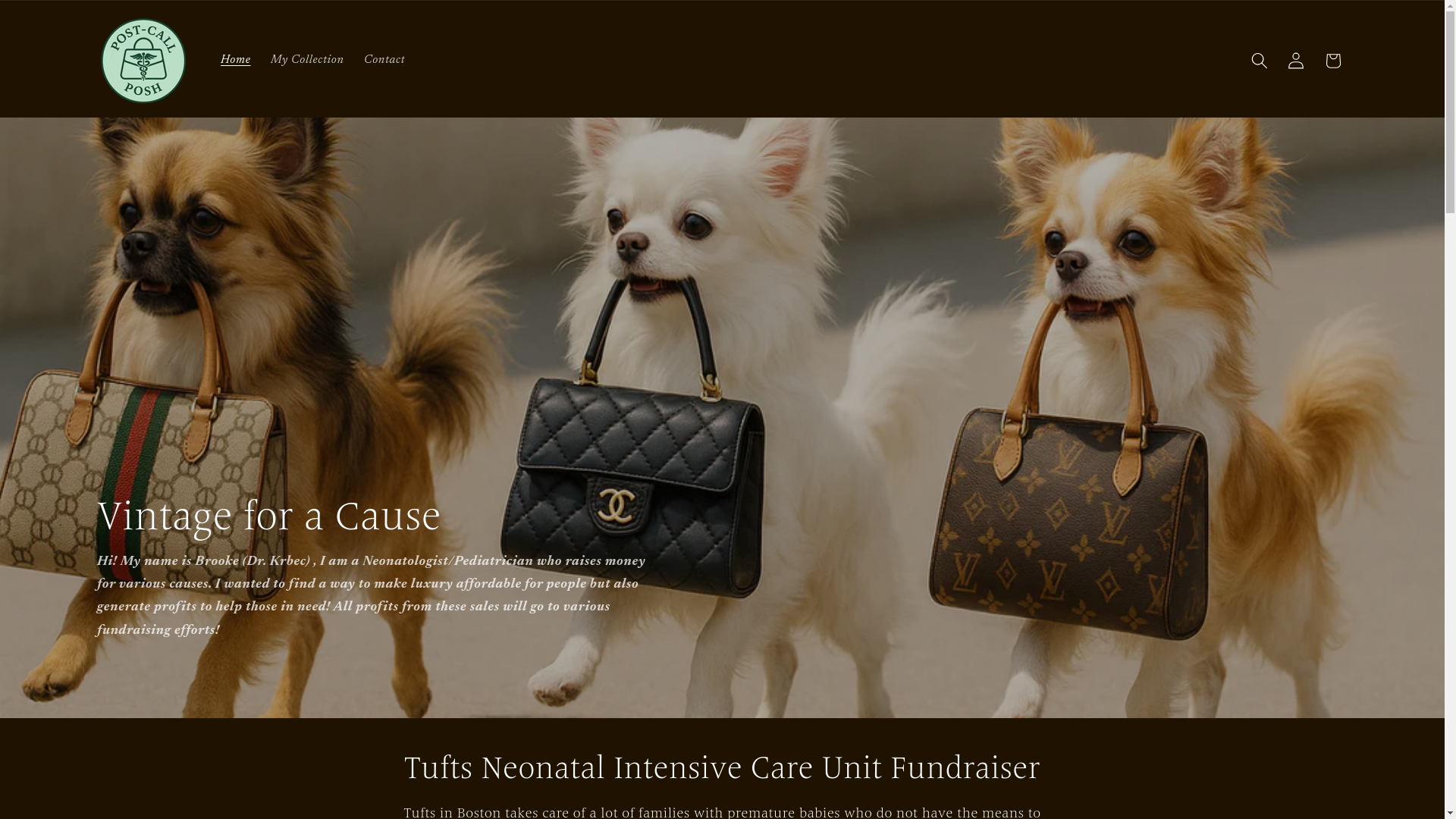website screenshot of https://postcallposh.com/