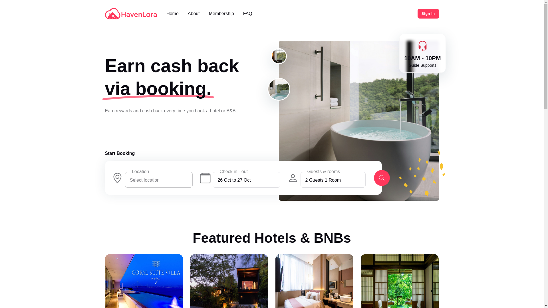 website screenshot of https://havenlora.global/