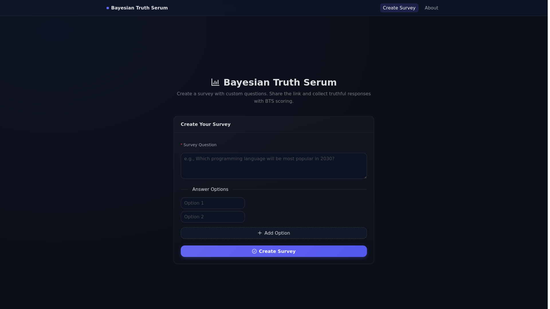 website screenshot of https://bayesiantruthserum.org/