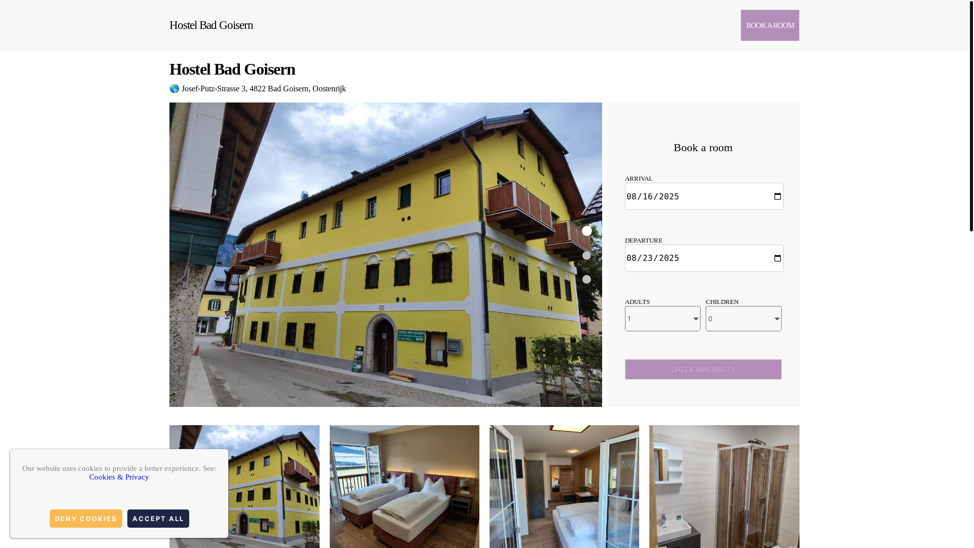website screenshot of https://hostel-bad-goisern.com.es/