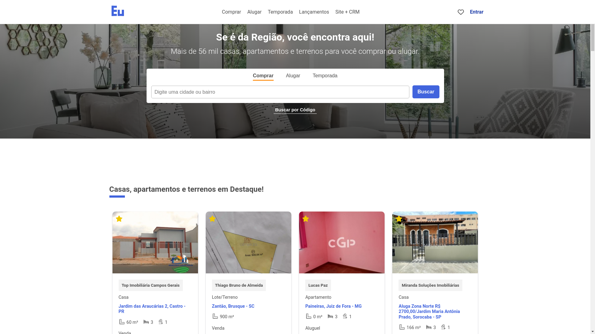 website screenshot of https://josealvesimobiliaria.com.br/