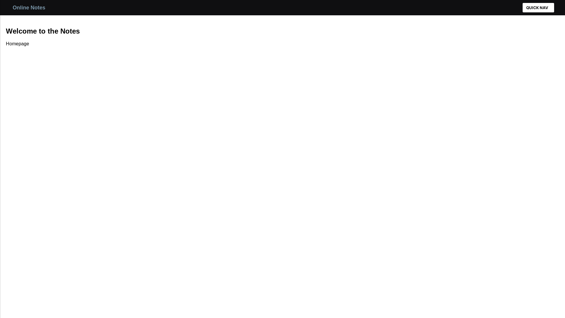 website screenshot of https://online-notes.pages.dev/