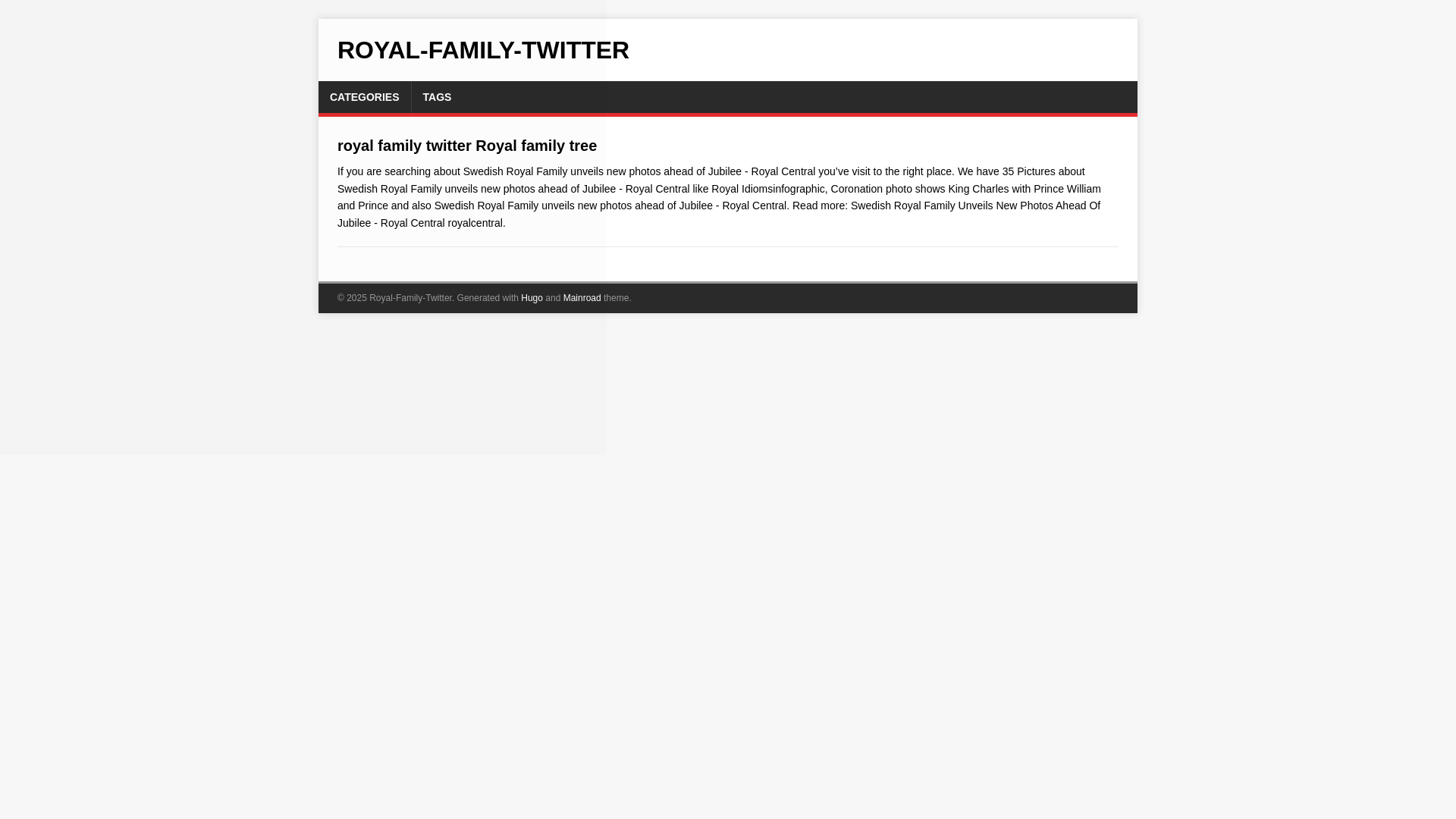 website screenshot of https://royal-family-twitter.pages.dev/
