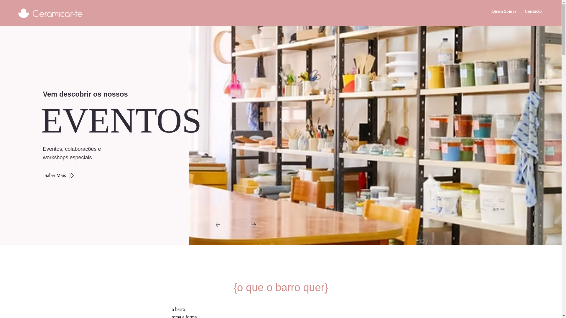 website screenshot of https://xn--espaoceramicarte-fpb.com/