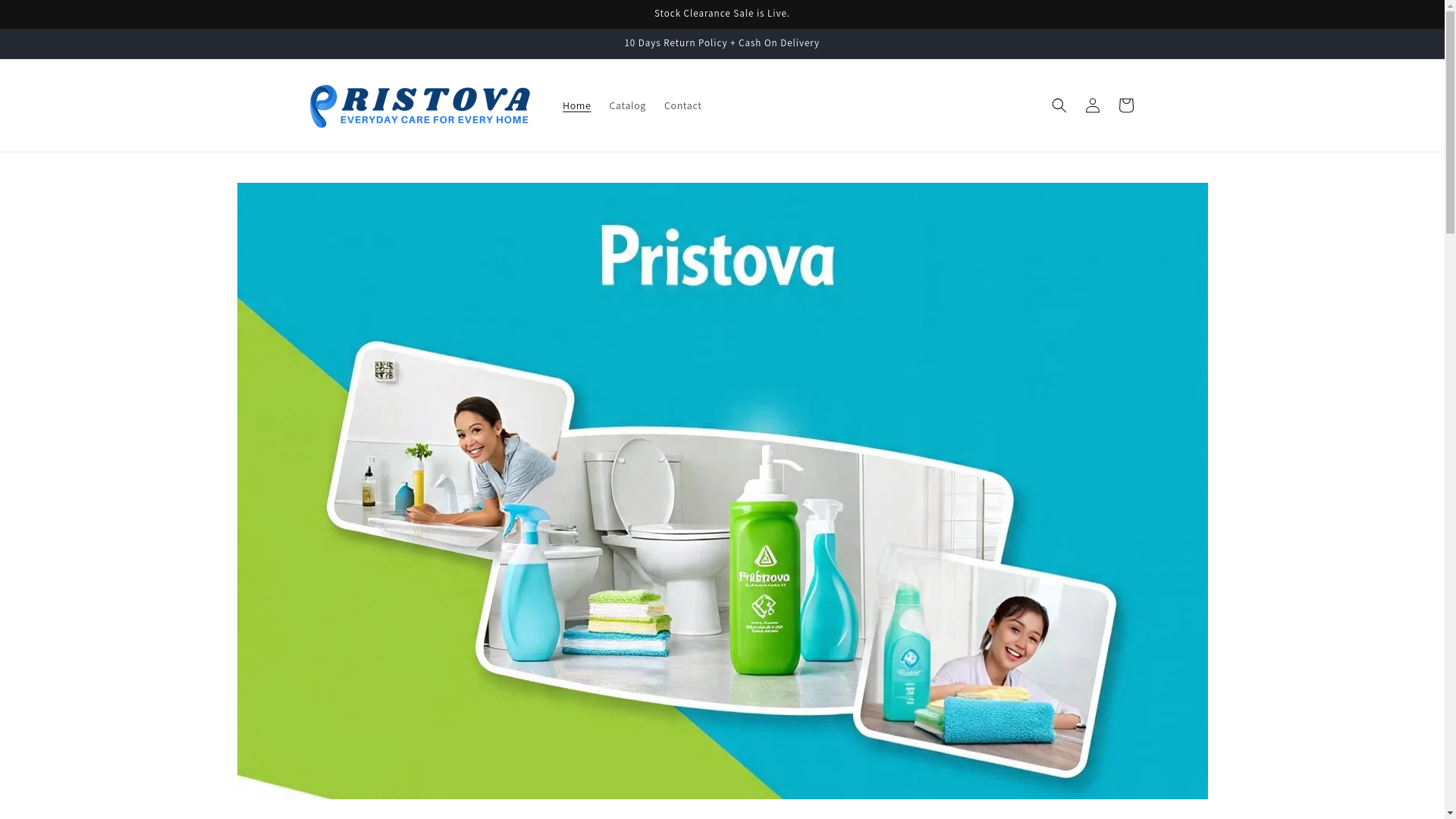 website screenshot of https://pristova.in/