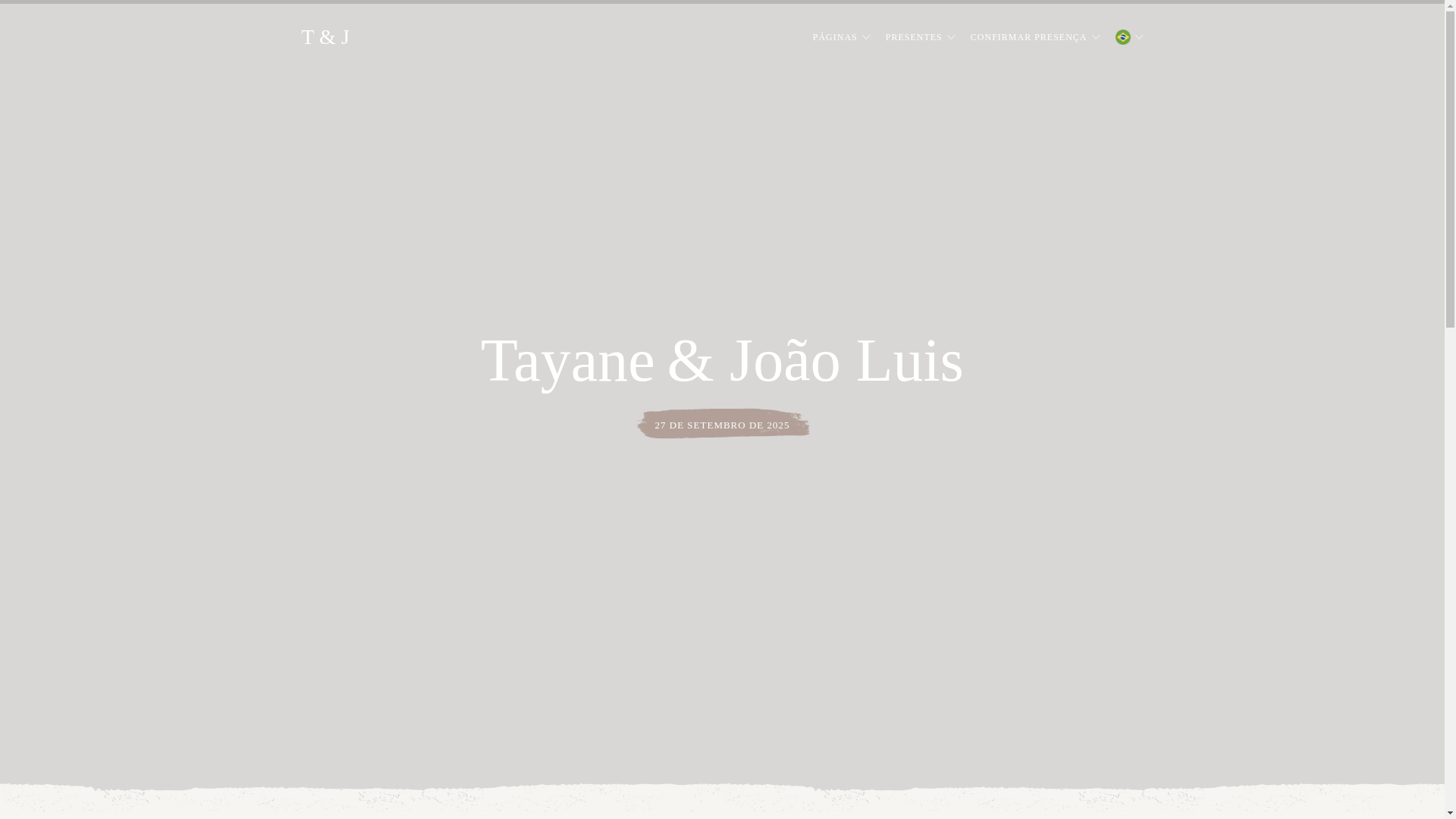 website screenshot of https://tayaneejoaoluis.com.br/