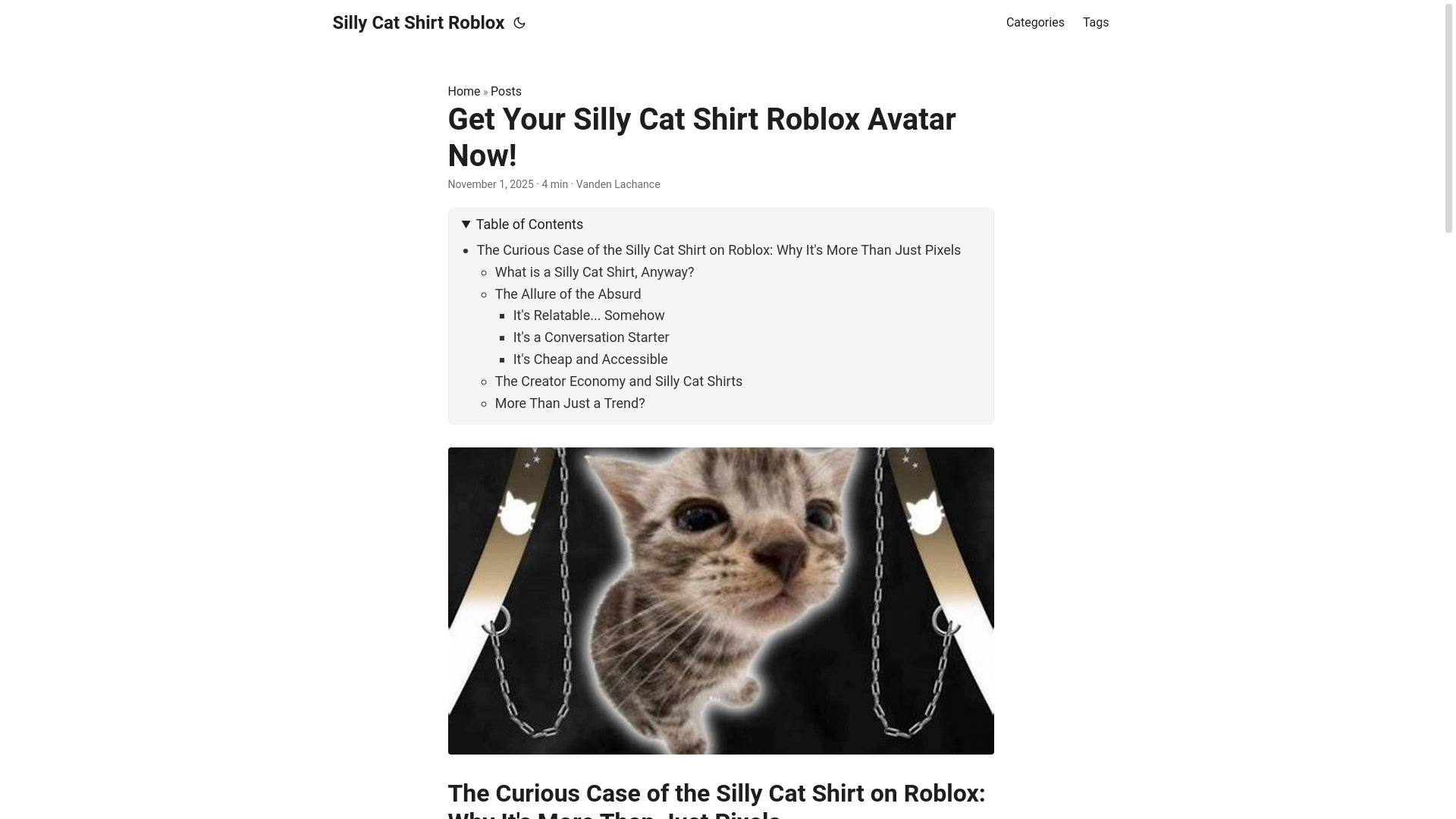 website screenshot of https://silly-cat-shirt-roblox.pages.dev/