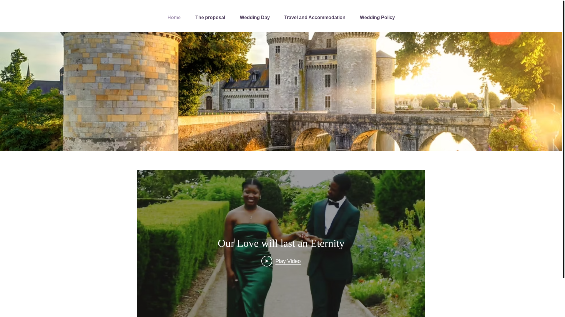 website screenshot of https://jermaineombettawedding.com/