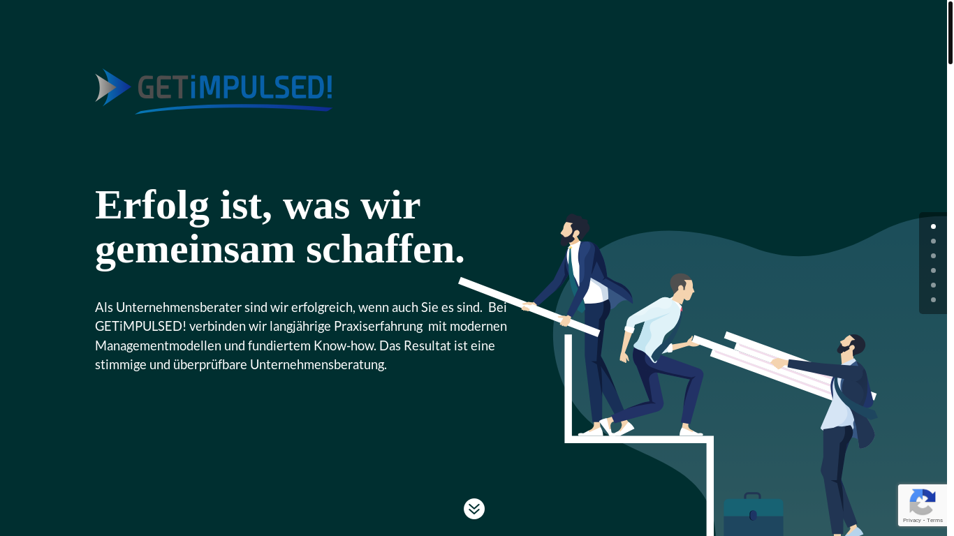 website screenshot of https://www.getimpulsed.ch/