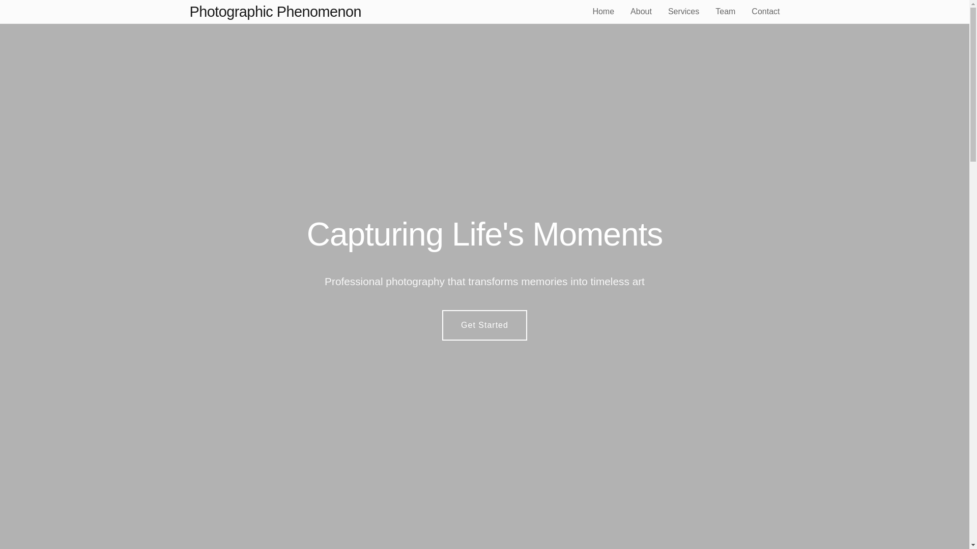 website screenshot of https://photographicphenomenon.qpon/