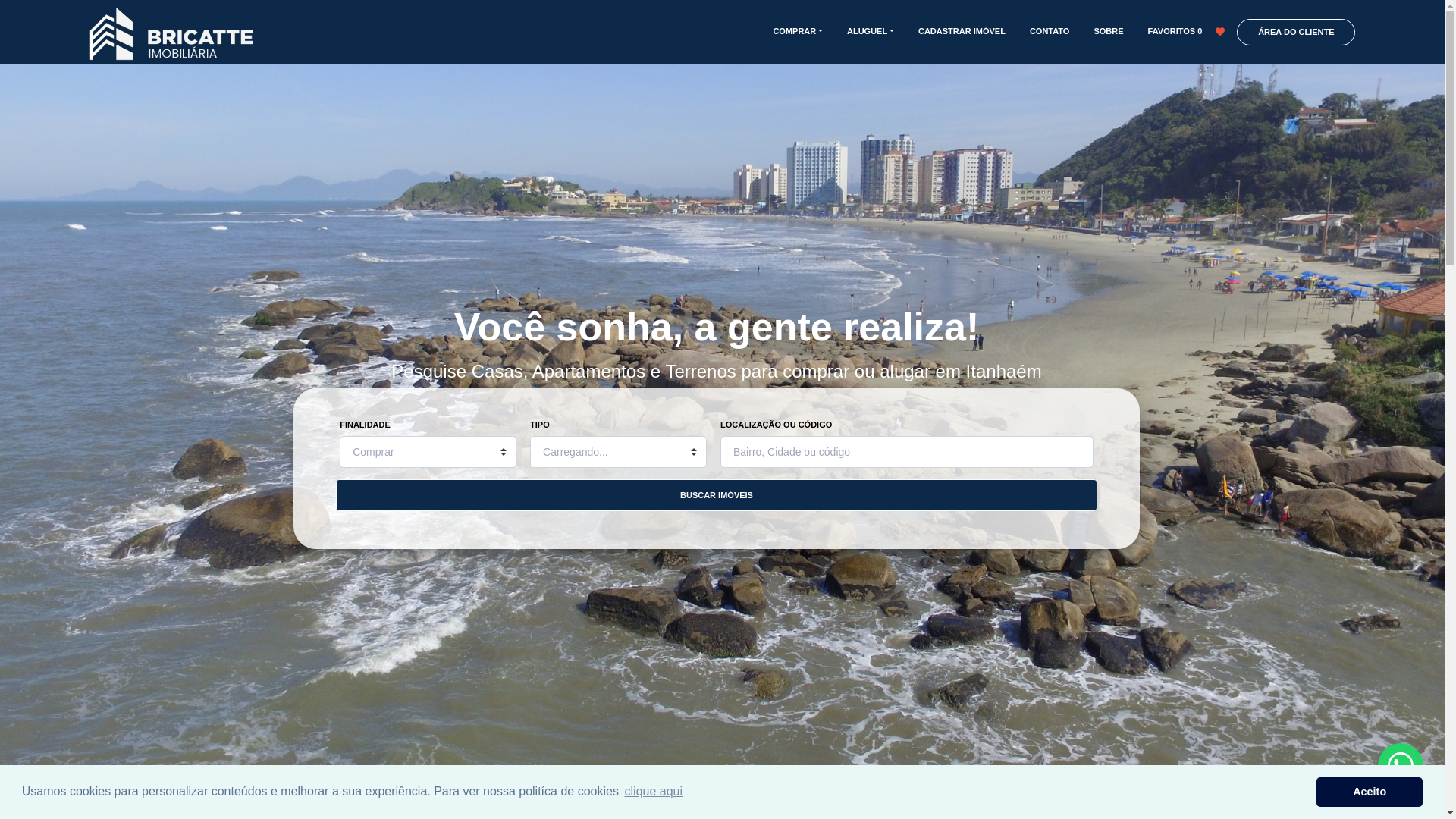 website screenshot of https://bricatteimobiliaria.com.br/