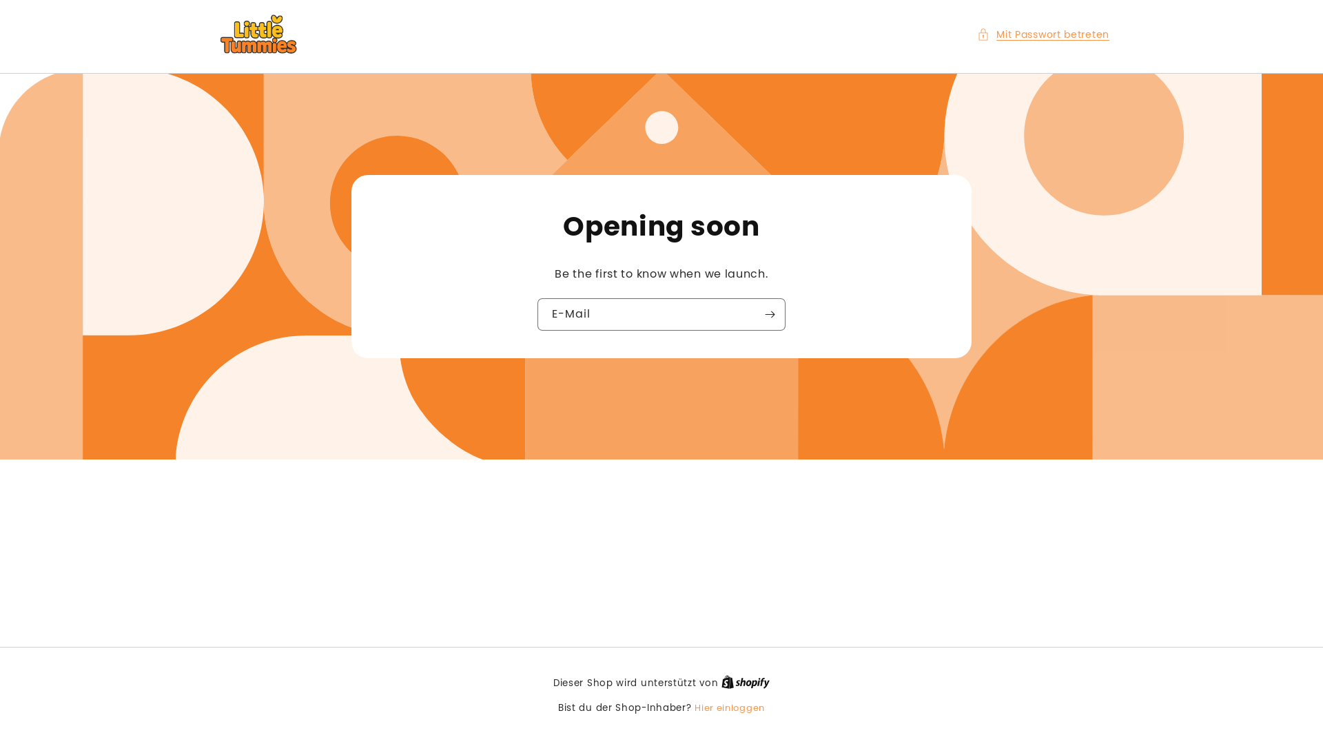 website screenshot of https://littletummies.de/