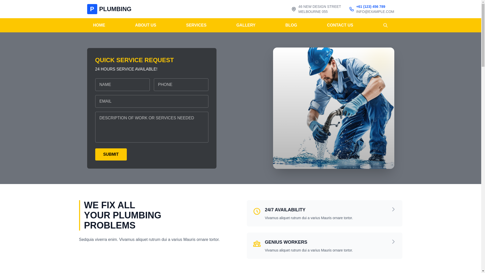 website screenshot of https://plumber-site-e9n.pages.dev/