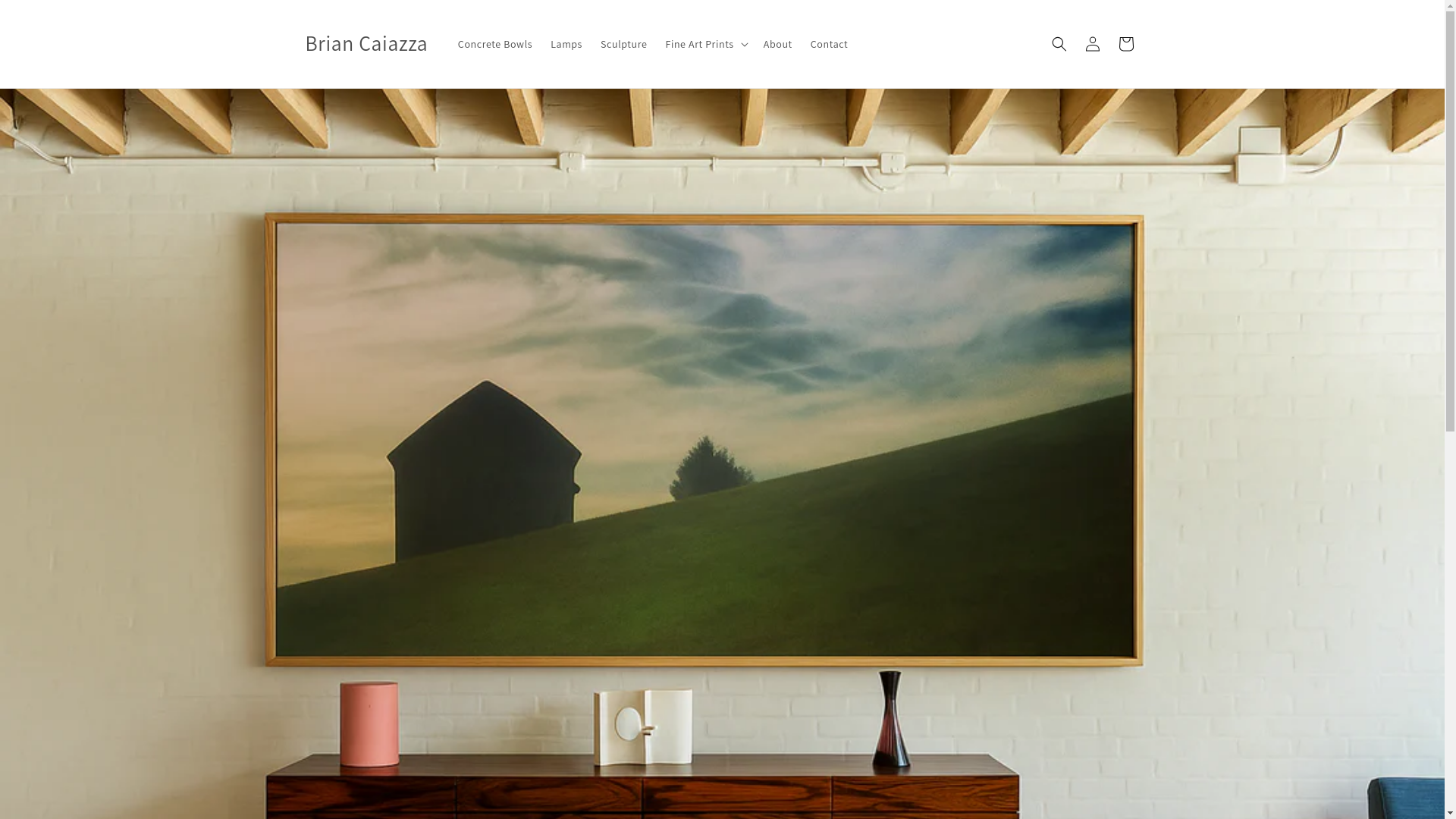 website screenshot of https://briancaiazza.shop/