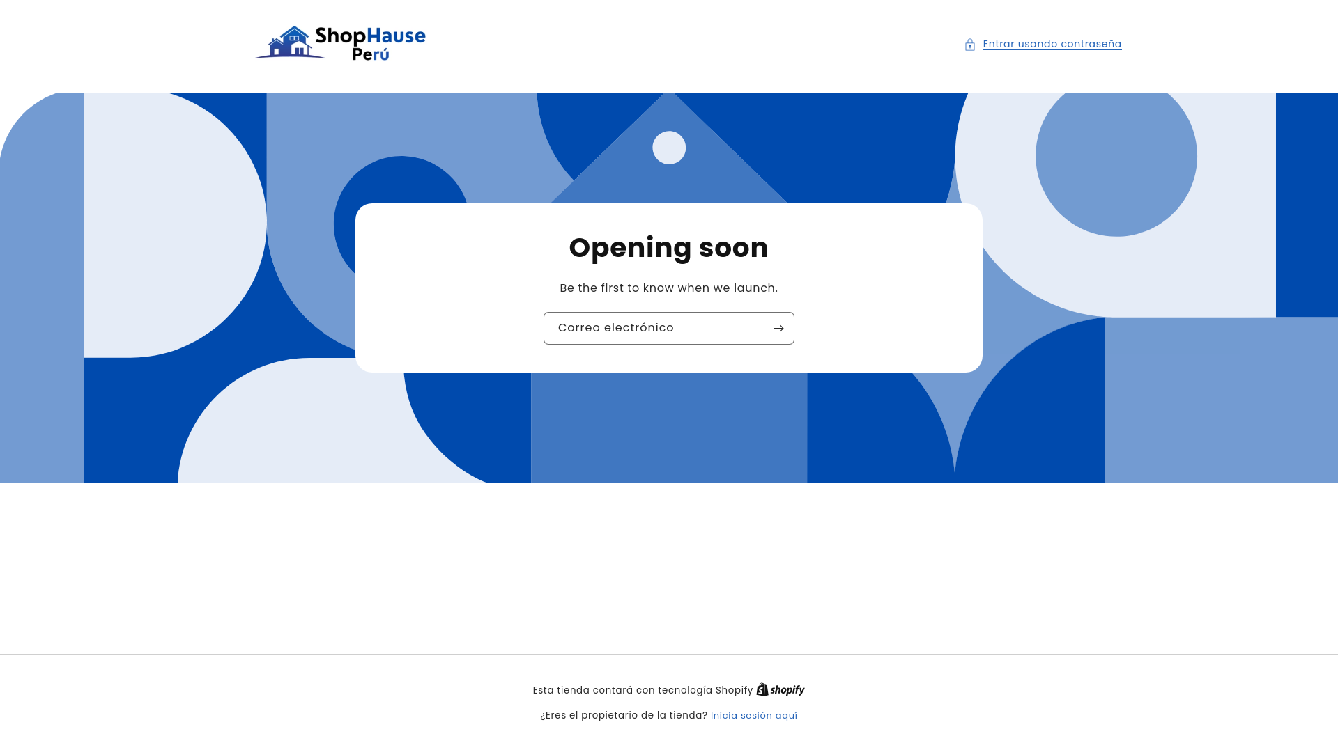 website screenshot of https://shophauseperu.com/