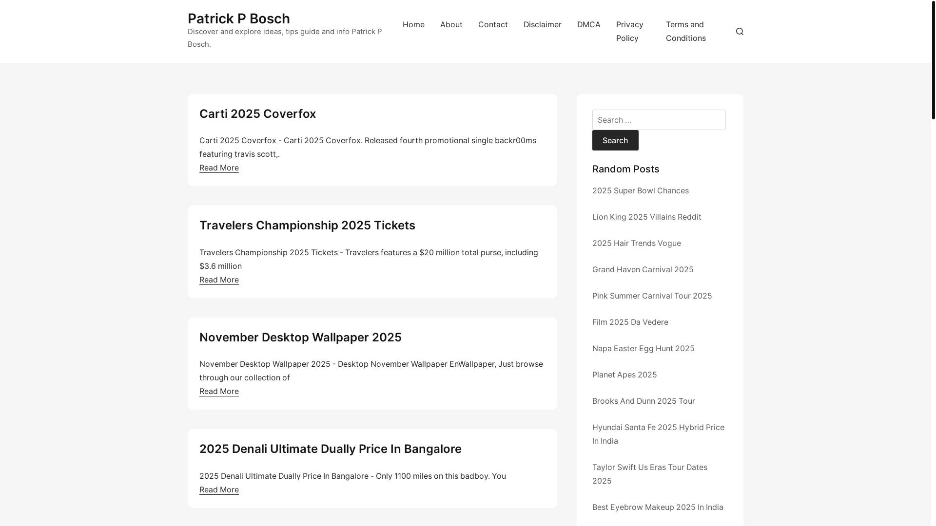 website screenshot of https://patrickpbosch.pages.dev/