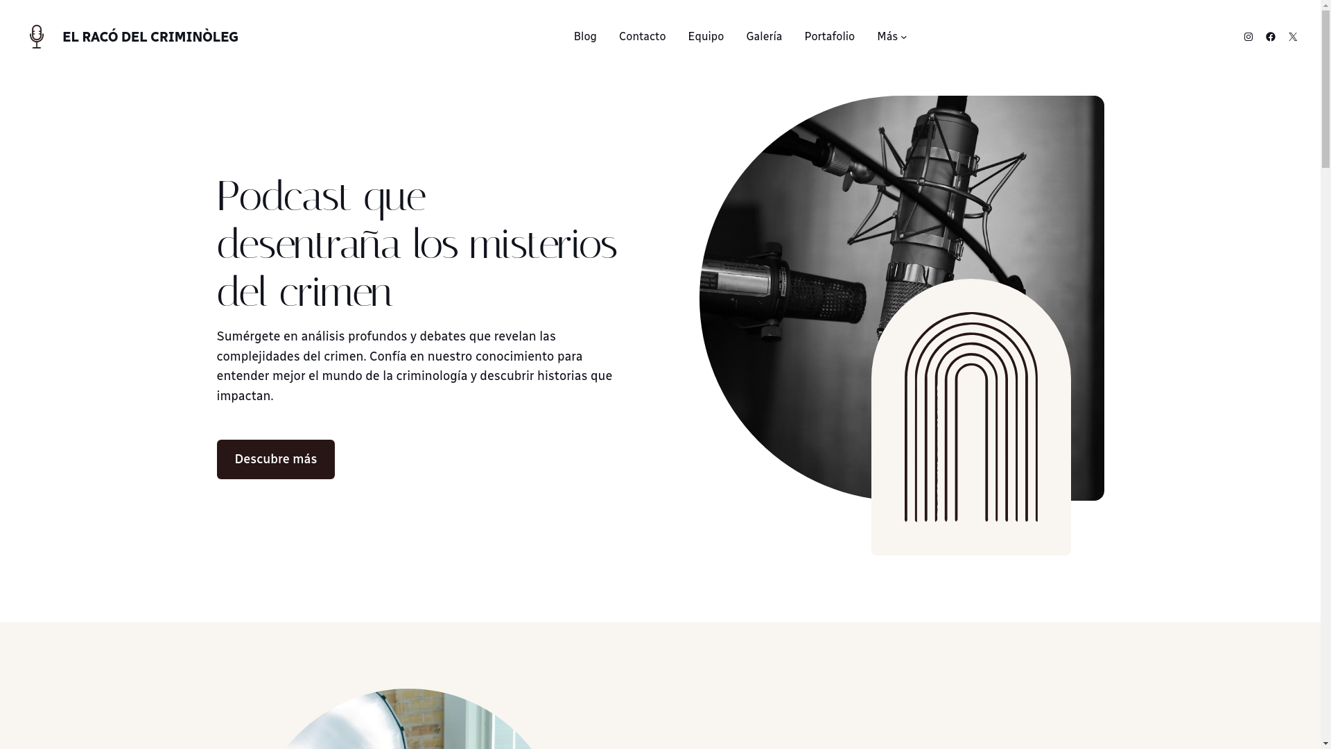website screenshot of https://elracodelcriminoleg.cat/