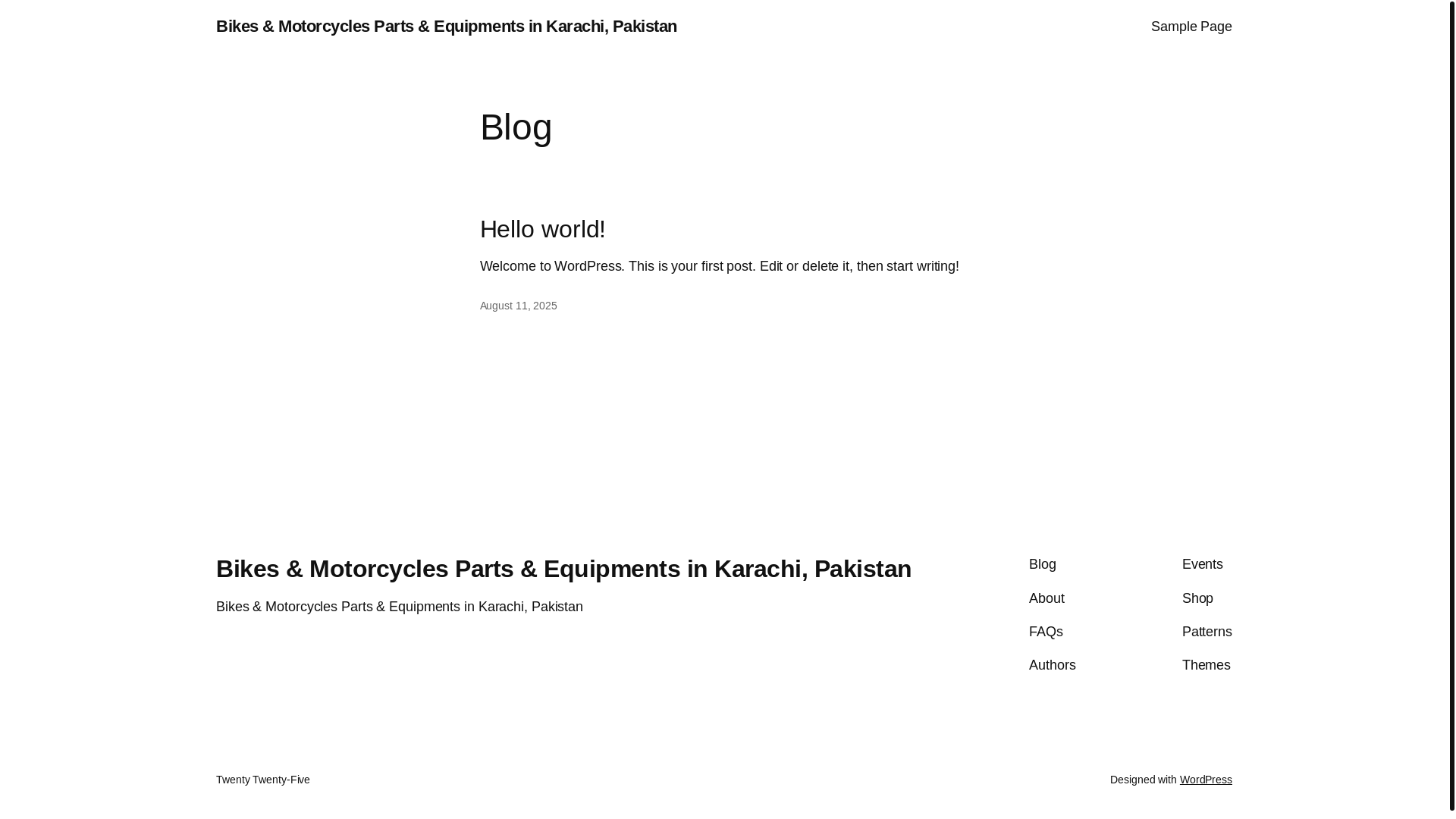 website screenshot of https://sheikhparts.com/