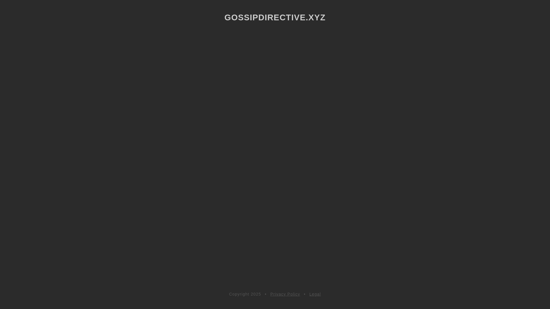 website screenshot of https://gossipdirective.xyz/