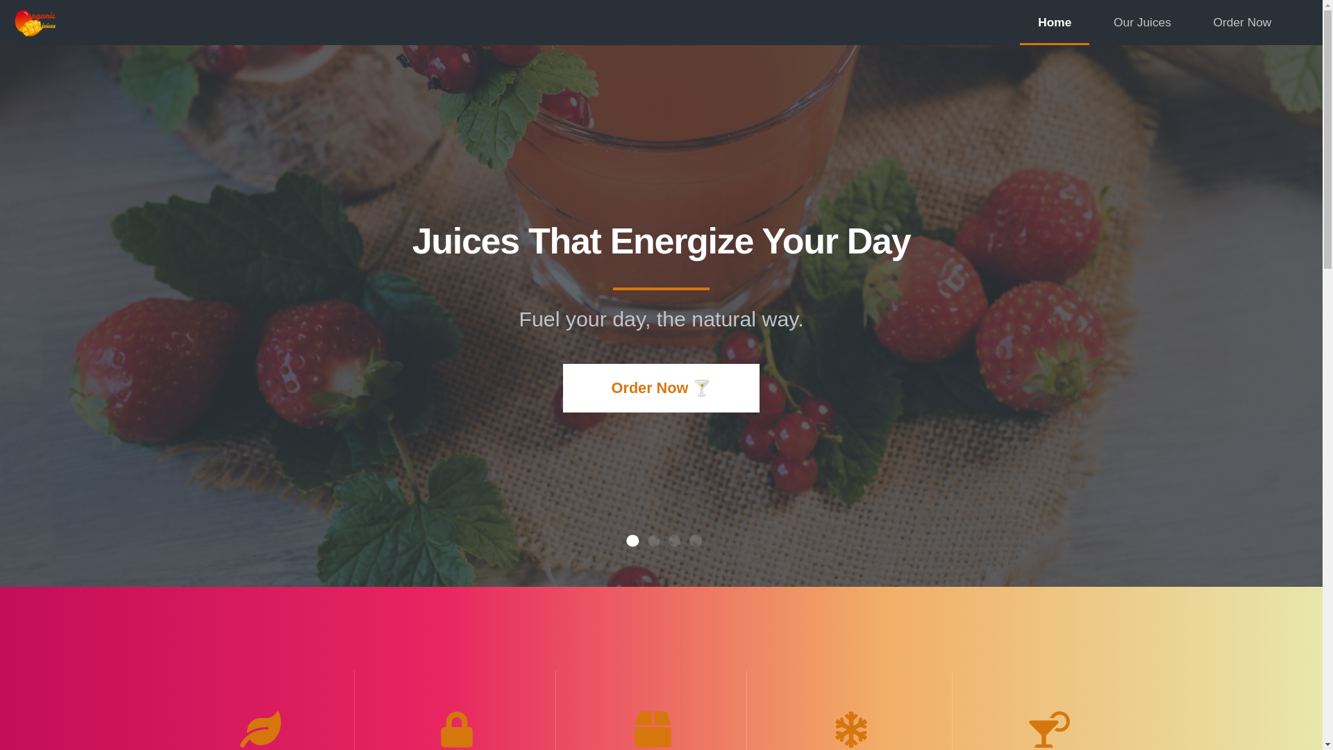 website screenshot of https://organicfreshjuices.co.ke/