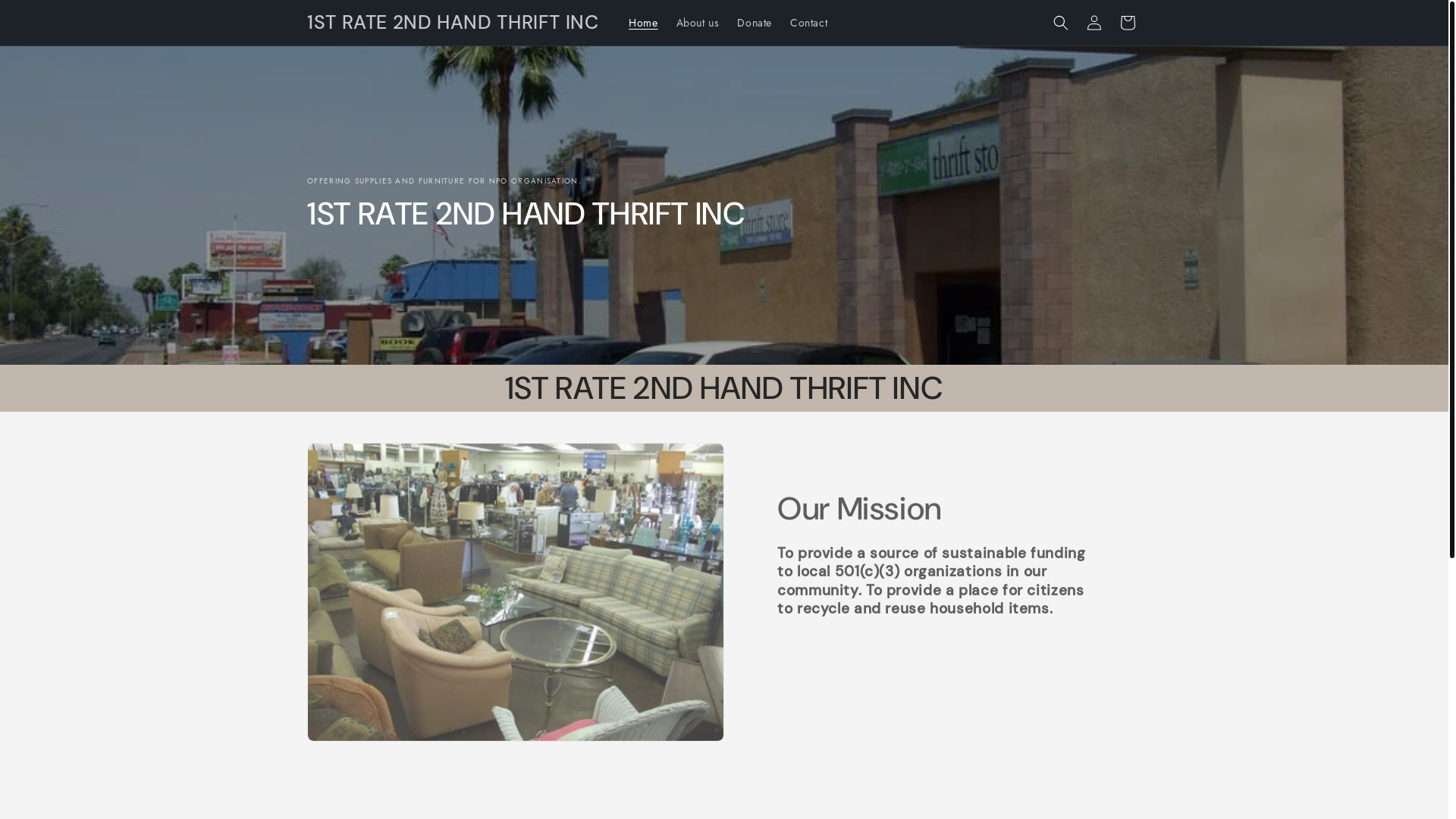 website screenshot of https://1strate2ndhand.my/