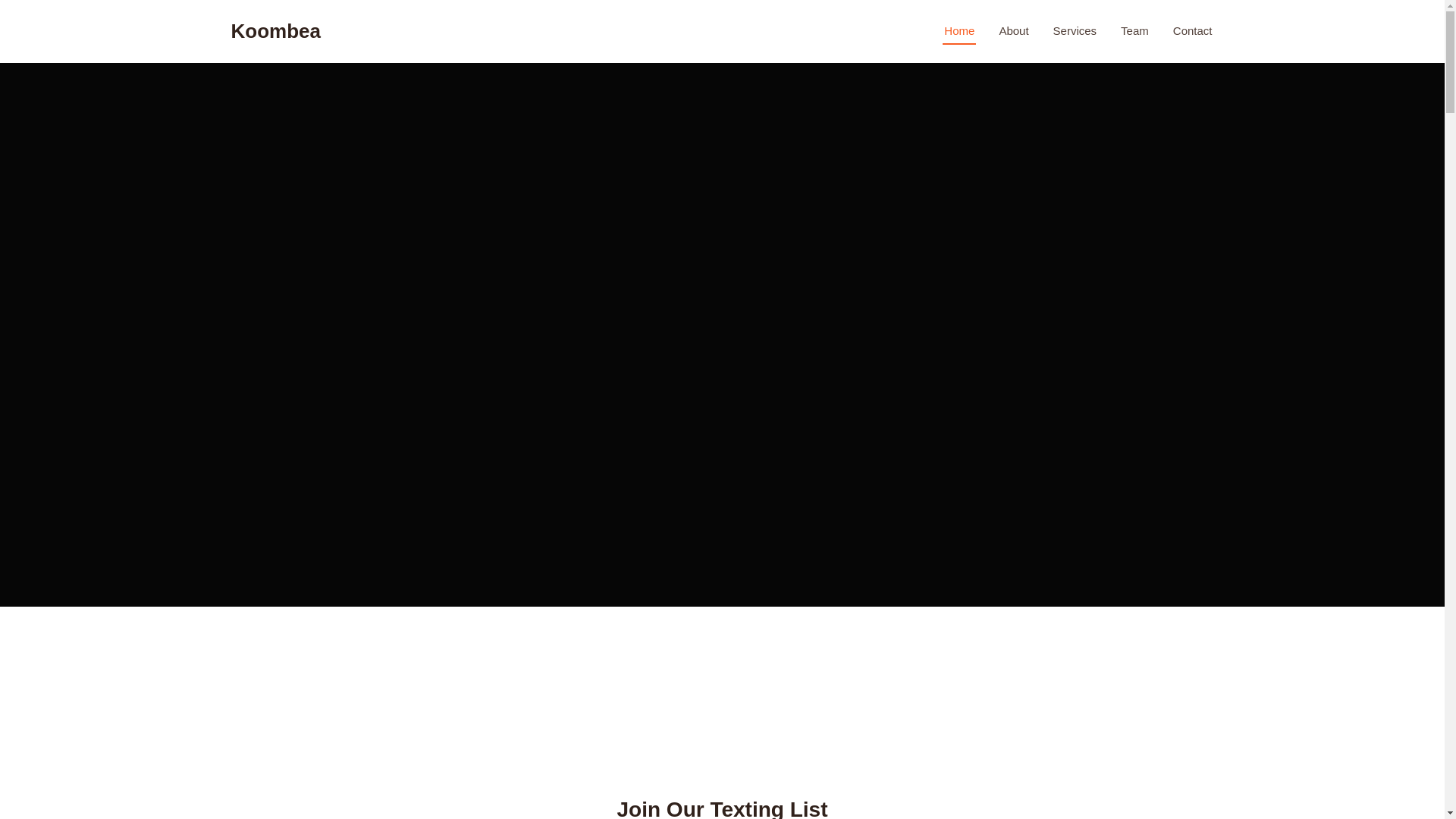 website screenshot of https://thekoombea.com/