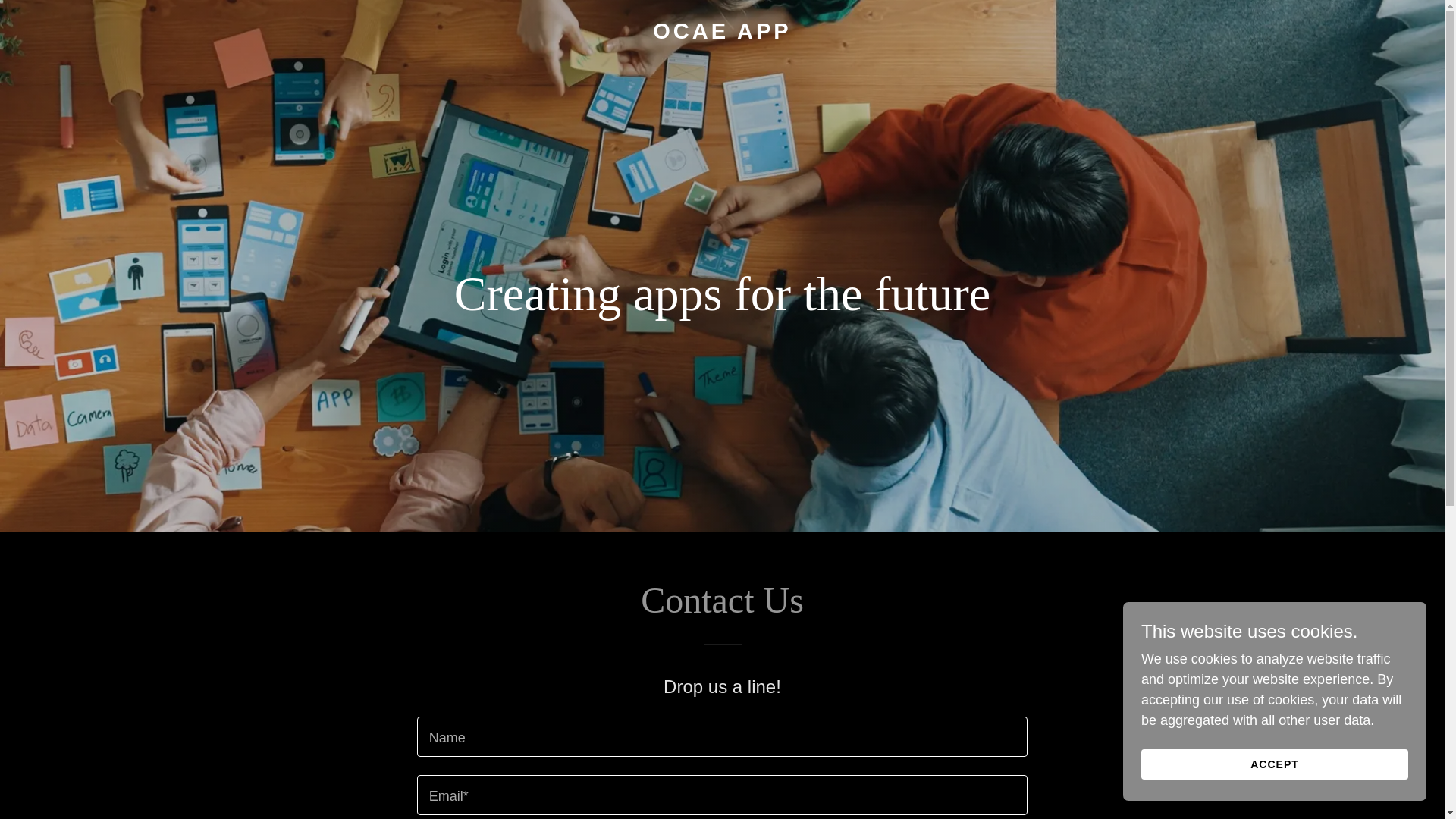 website screenshot of https://ocae.app/
