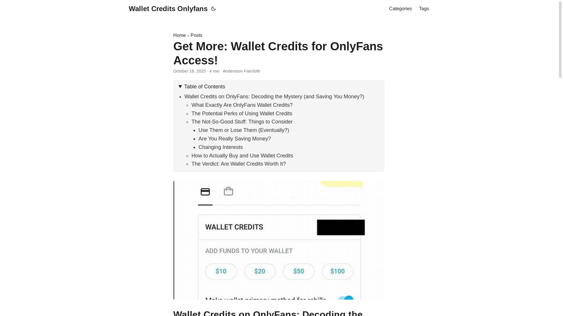 website screenshot of https://wallet-credits-onlyfans.pages.dev/