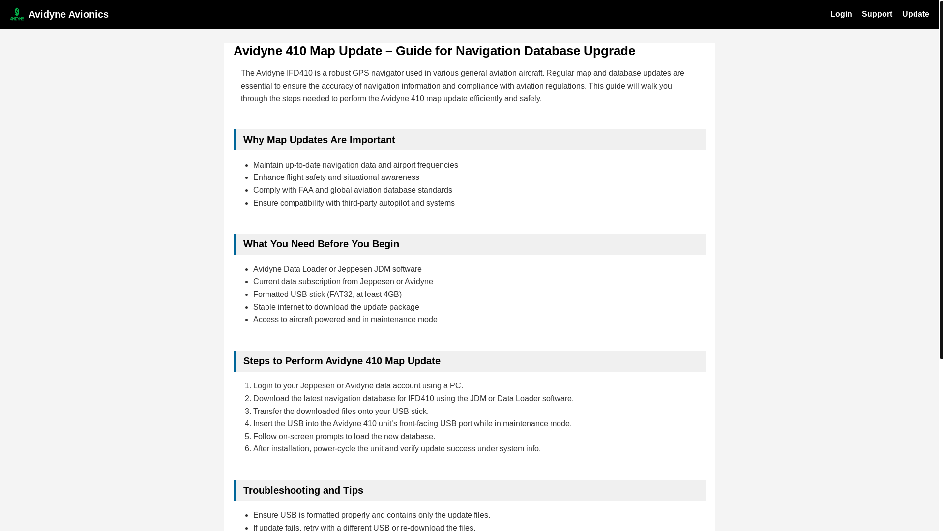 website screenshot of https://avidyne-410.pages.dev/
