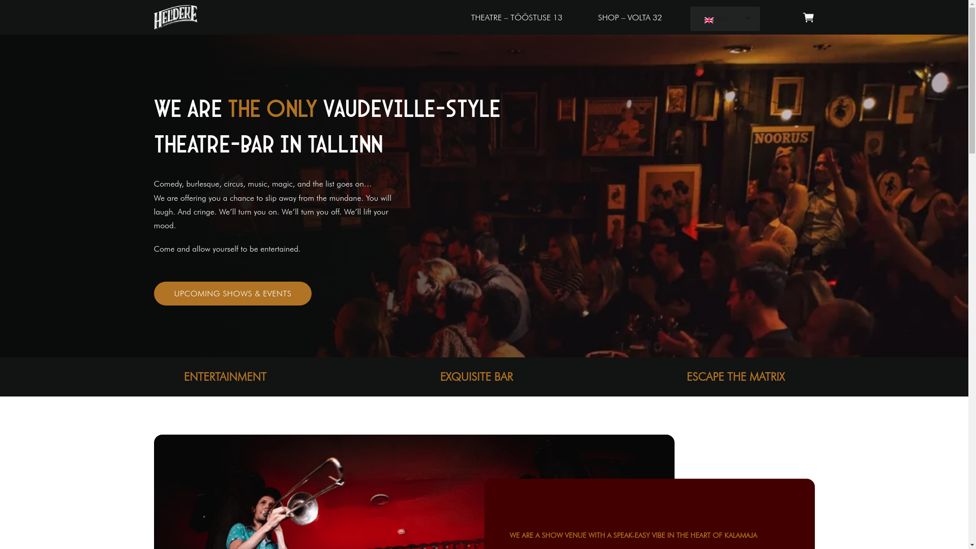 website screenshot of https://heldeke.ee/