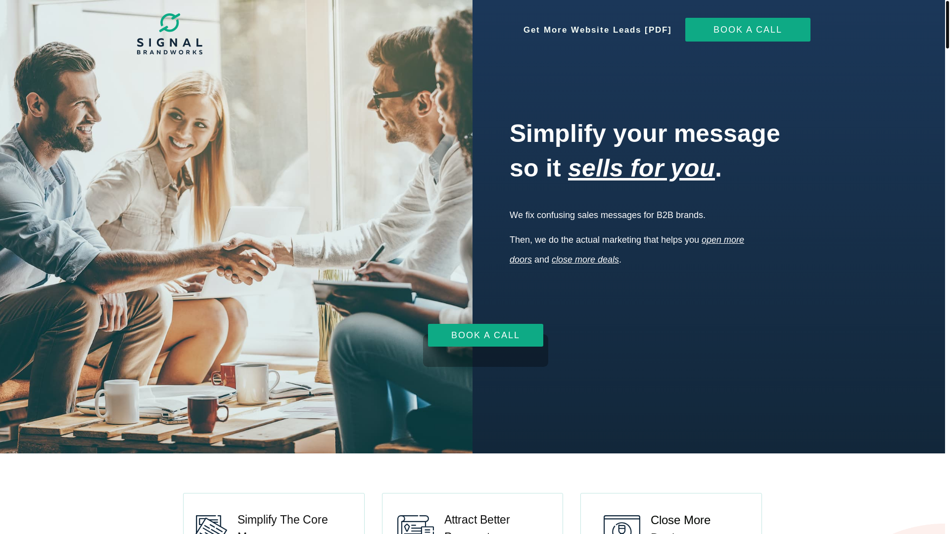 website screenshot of https://worksignalbwx.com/