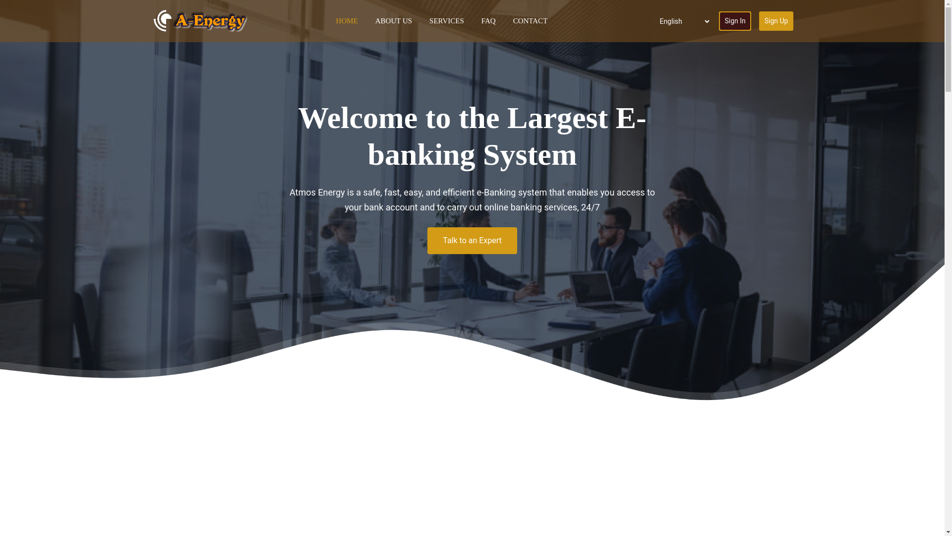 website screenshot of http://www.aenergybank.com.matrixequip.com/