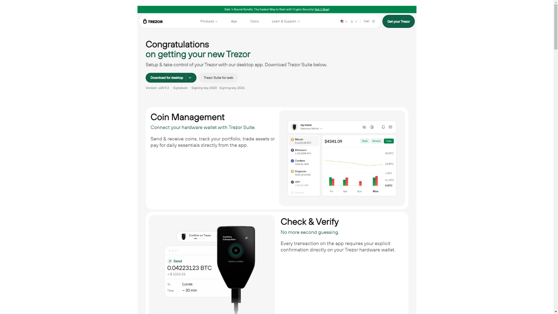 website screenshot of https://help-trezerio-start.pages.dev/