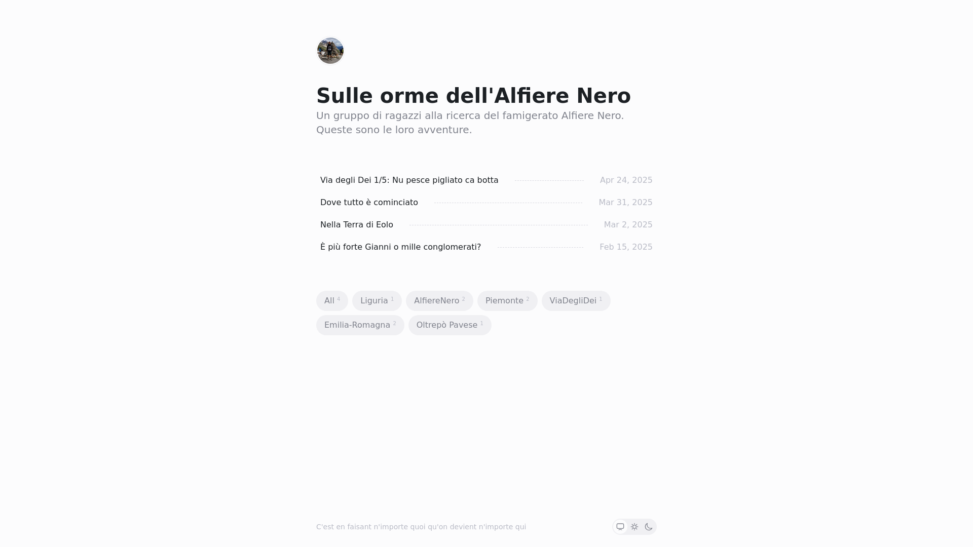 website screenshot of https://hiking-blog-6i7.pages.dev/