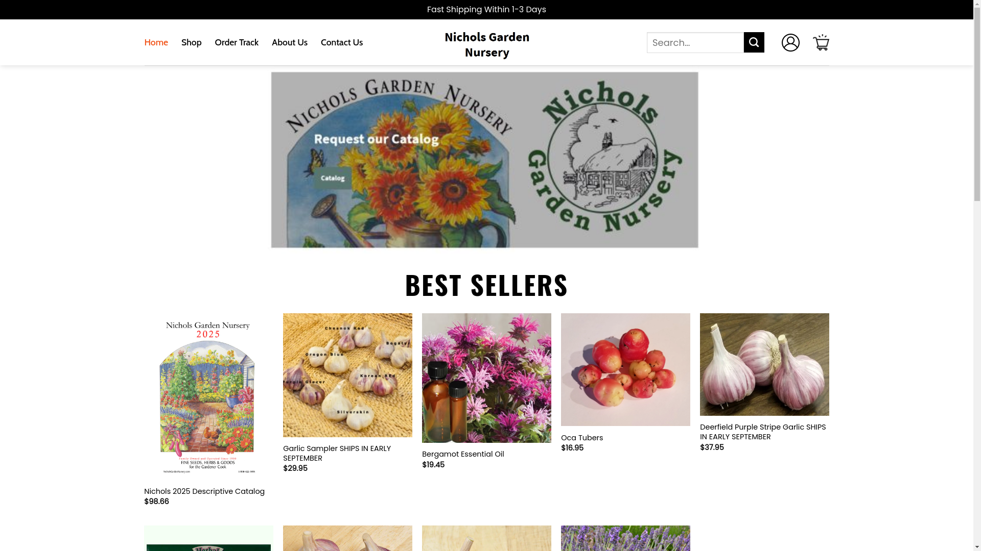website screenshot of https://ultranicholsgardennursery.shop/