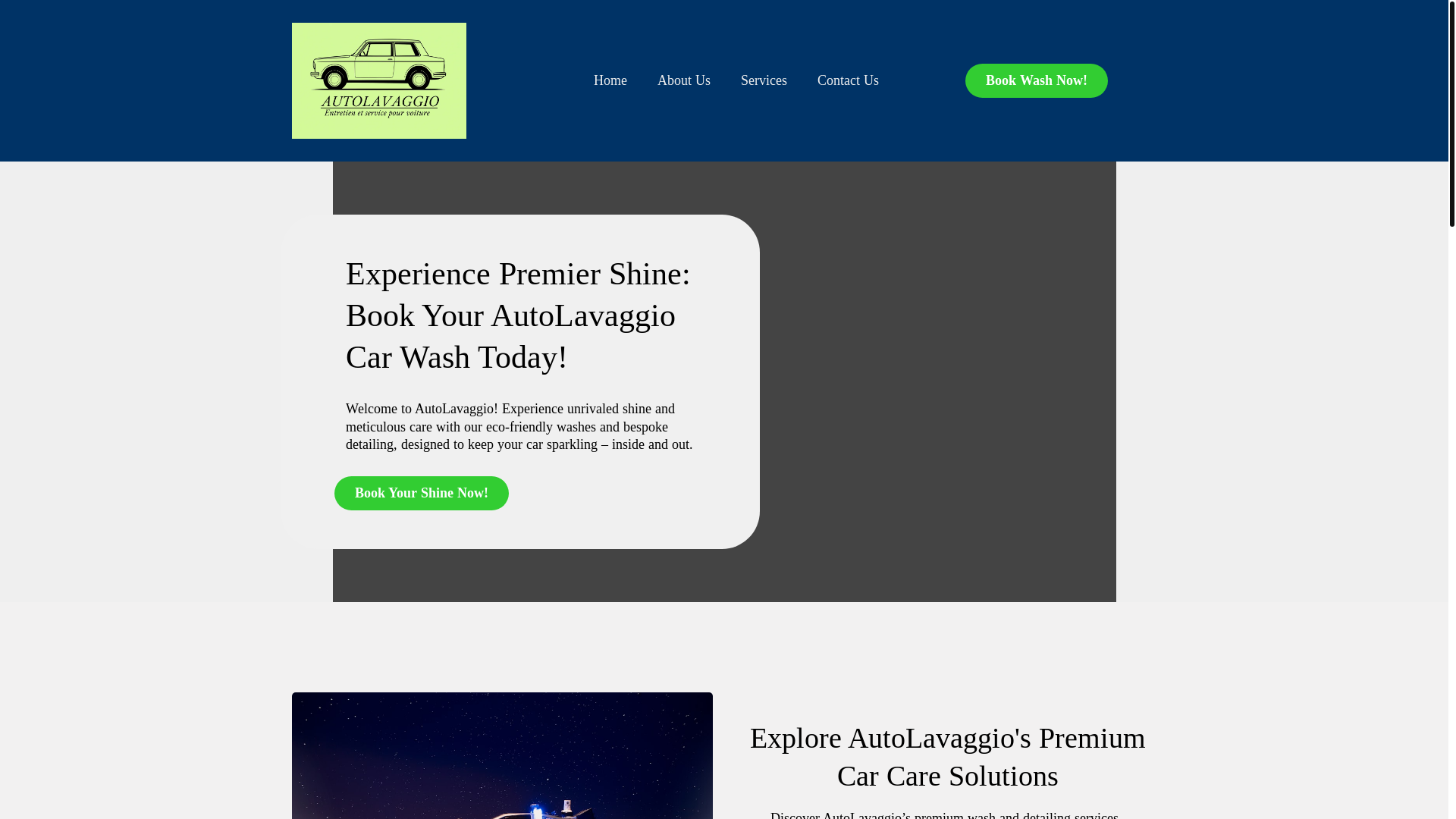 website screenshot of https://autolavaggio.ca/