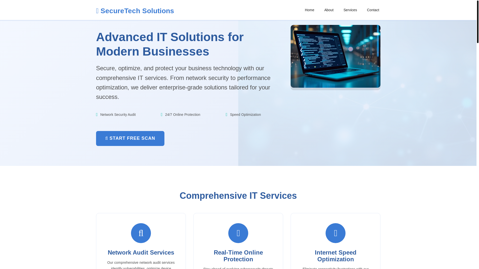 website screenshot of https://netsecure-solutions.pro/