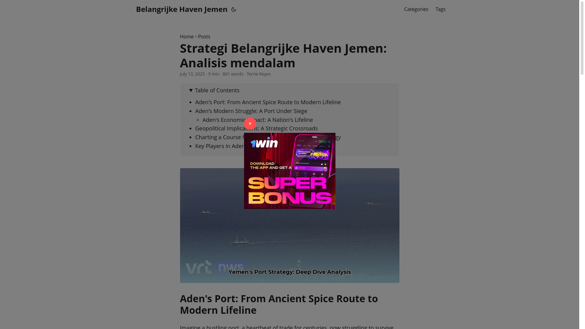 website screenshot of https://belangrijke-haven-jemen.pages.dev/