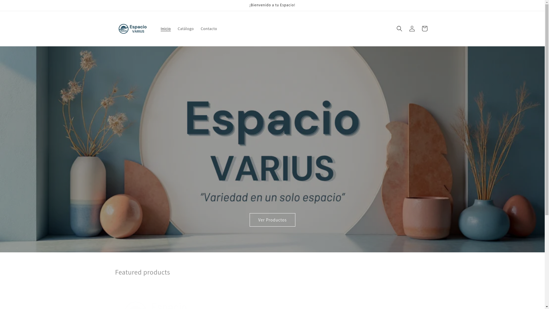 website screenshot of https://espaciovarius.com/