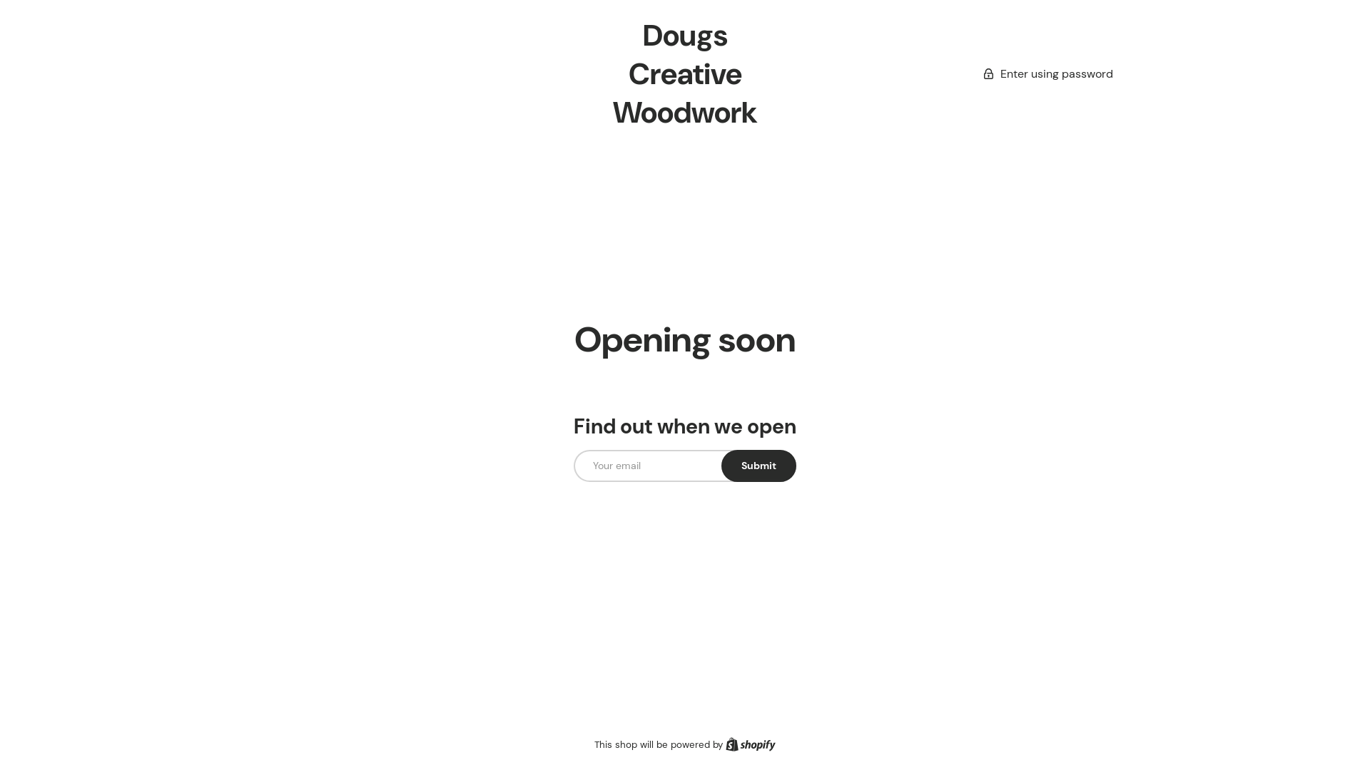 website screenshot of https://dougscreativewoodwork.com/