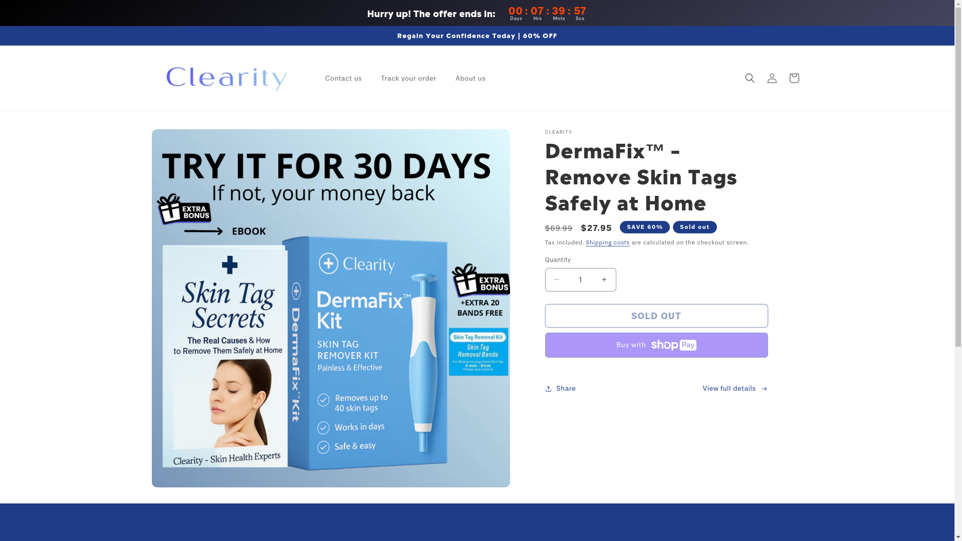 website screenshot of https://theclearity.com/