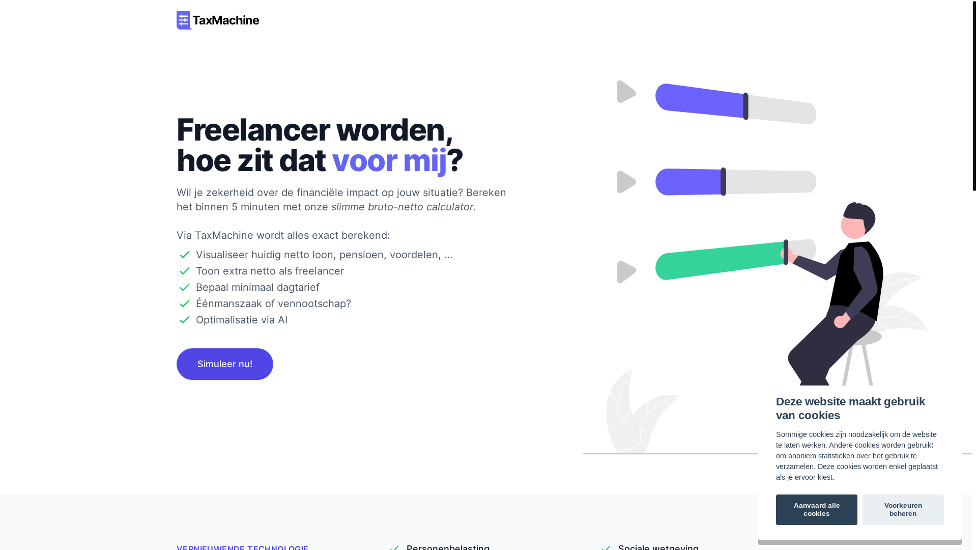 website screenshot of https://datalytics-be-taxmachine-freelancer-website.pages.dev/