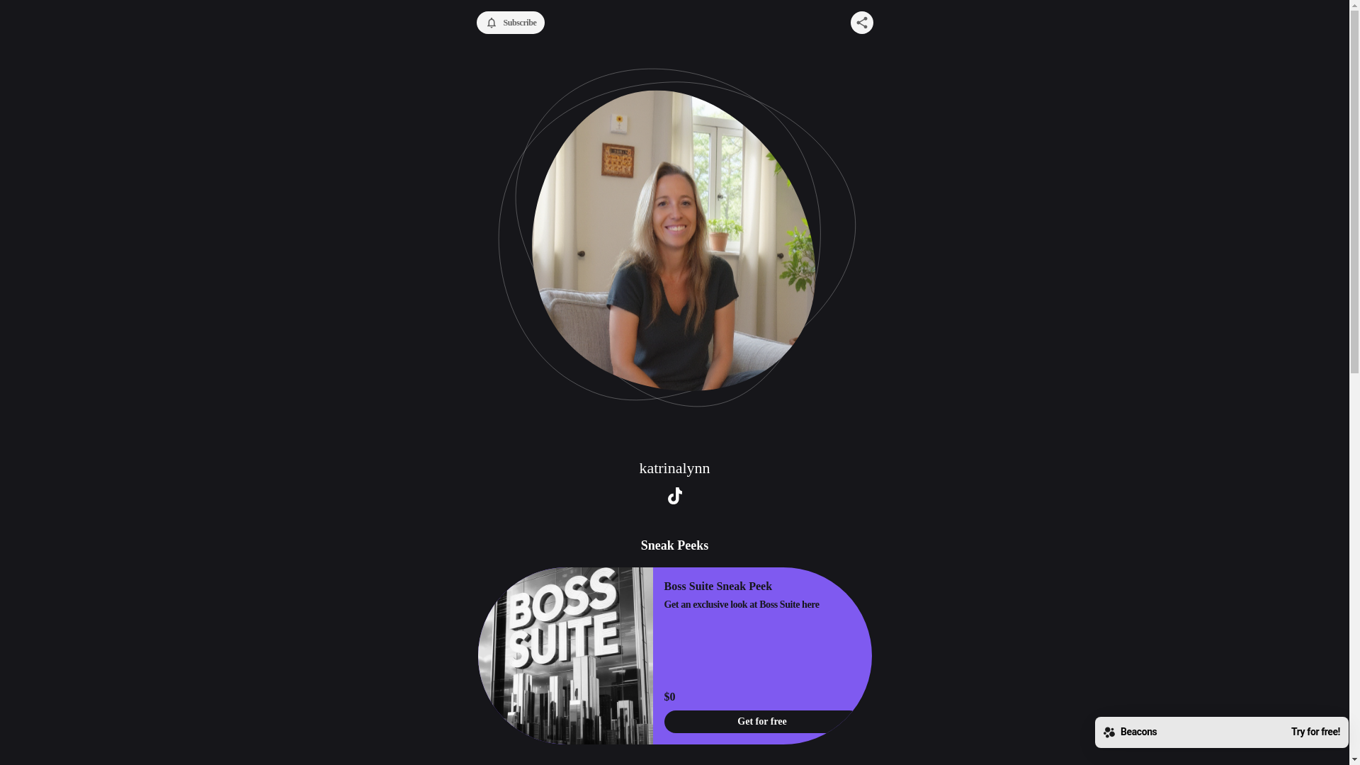 website screenshot of https://katrinalynn.store/