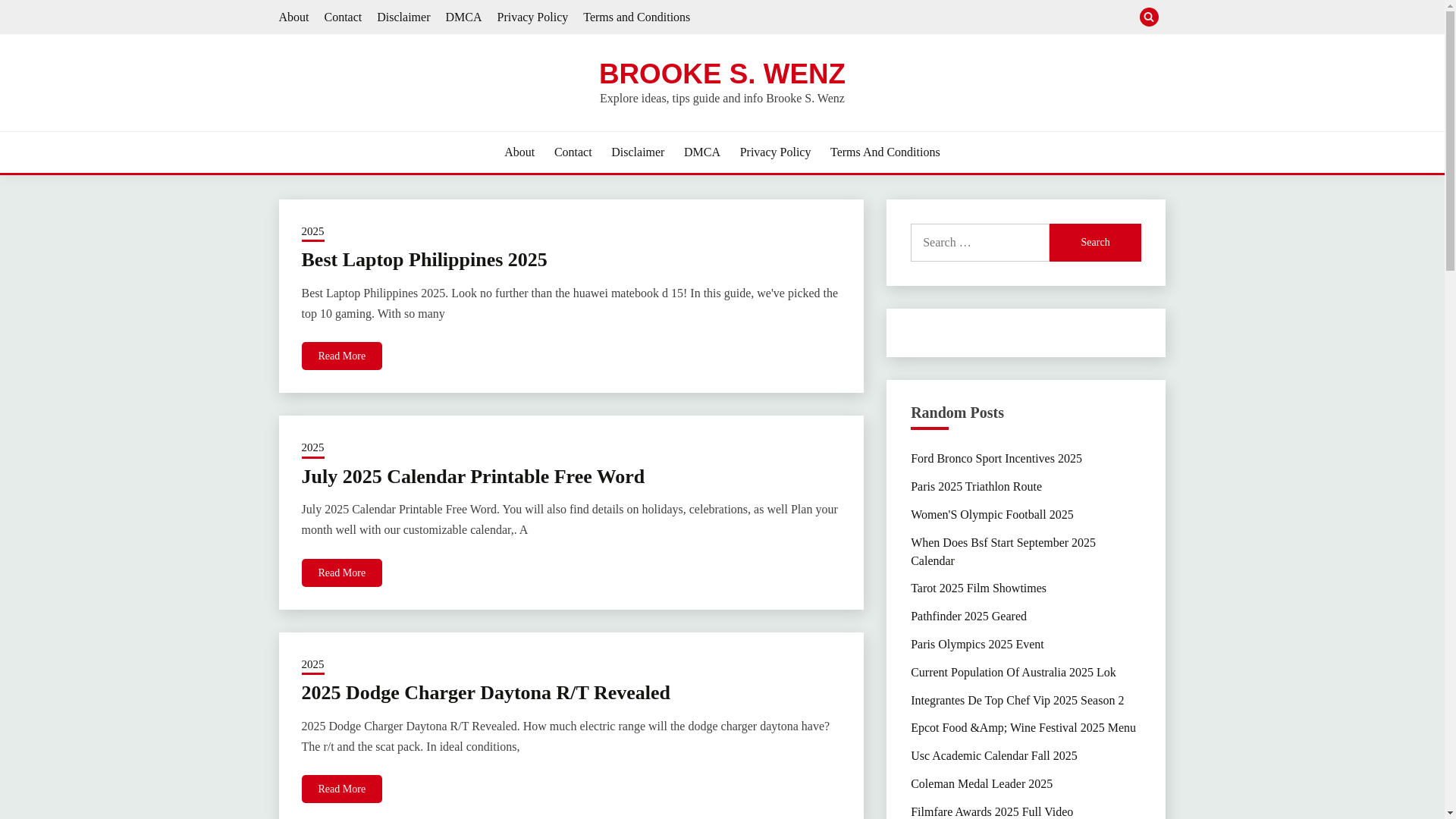 website screenshot of https://brookeswenz.pages.dev/