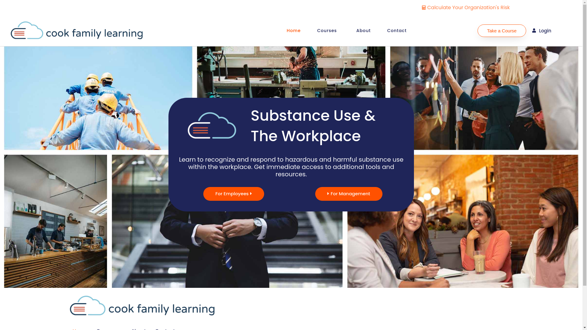 website screenshot of https://cookfamilylearning.com