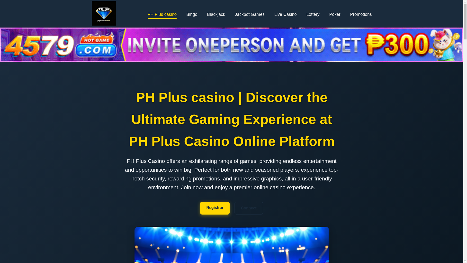 website screenshot of https://phpluscasino.com/